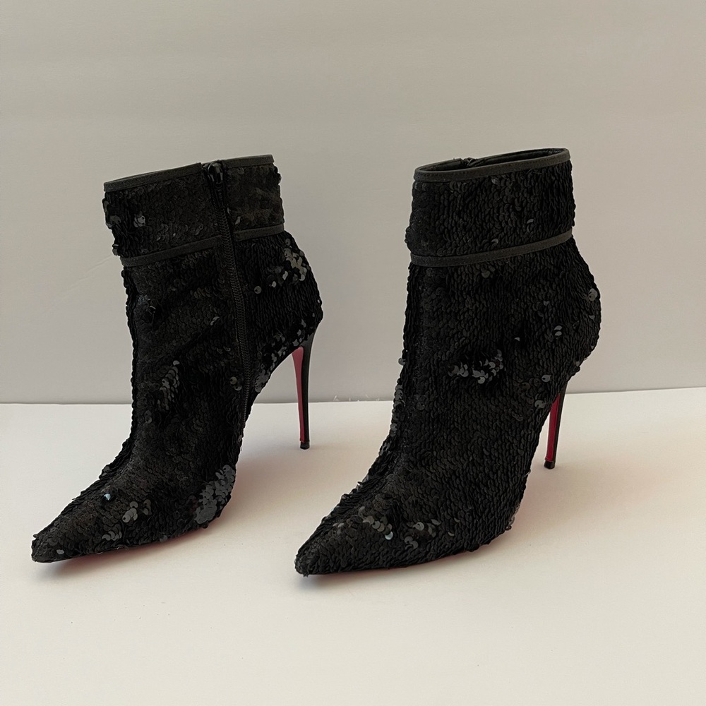 Christian Louboutin Moulakate Sequin Bootie size 9